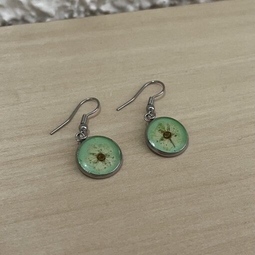 náušnice s živými květy 1/2020